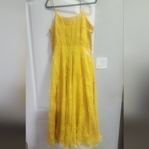 Yellow anarkali